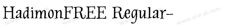 HadimonFREE Regular字体转换